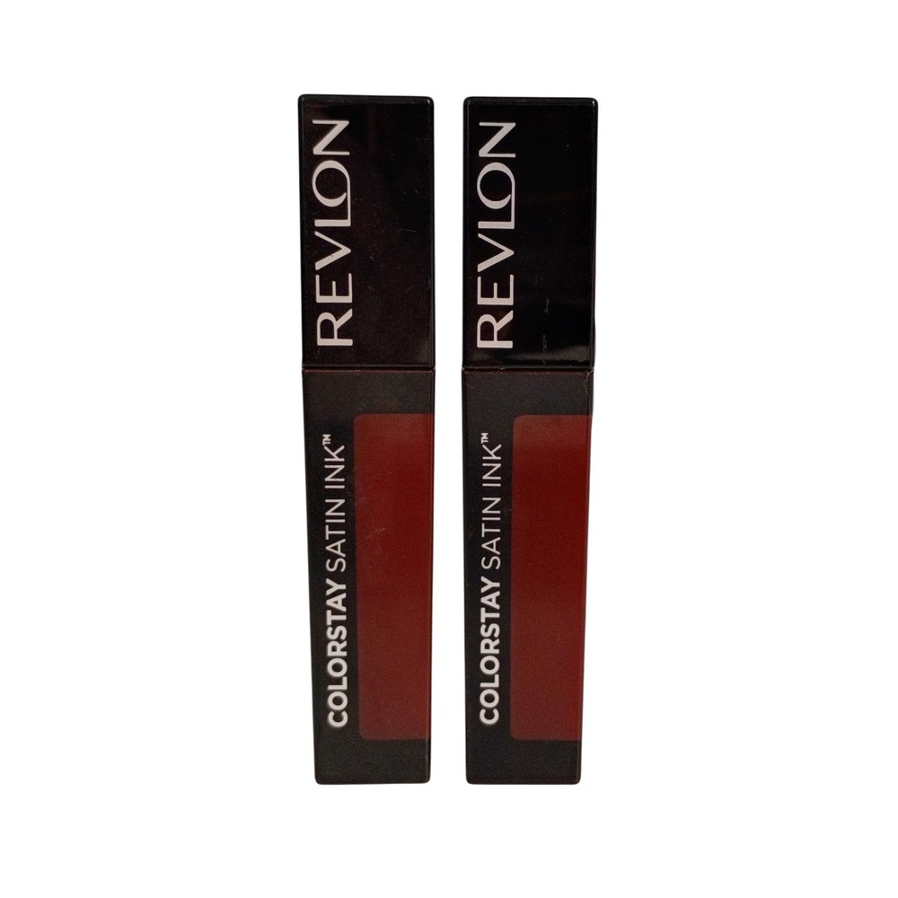 Lot‎ Of 2~Revlon ColorStay Satin Ink 034 Regal Ruby Liquid Lipcolor